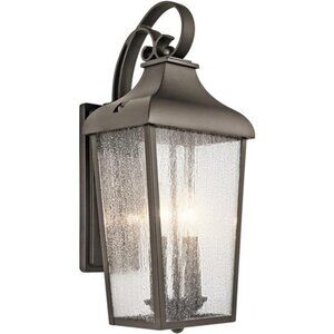 Kichler Forestdale 18.5" Outdoor Wall Light in Olde Bronze®, 2-Light Exterior Wa